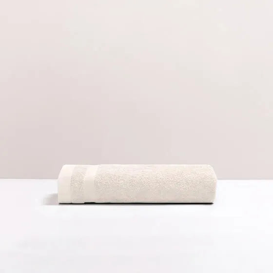 Duurzame paddenstoel Luna badhanddoek van 67% gerecycled katoen en 33% polyester, 500 g/m², hoge kwaliteit, zacht, absorberend en sneldrogend.