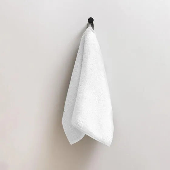 Luxe ivoor Florence gastendoeken (3 stuks) van 100% GOTS-katoen, 600 g/m², hoge kwaliteit, zacht en absorberend.