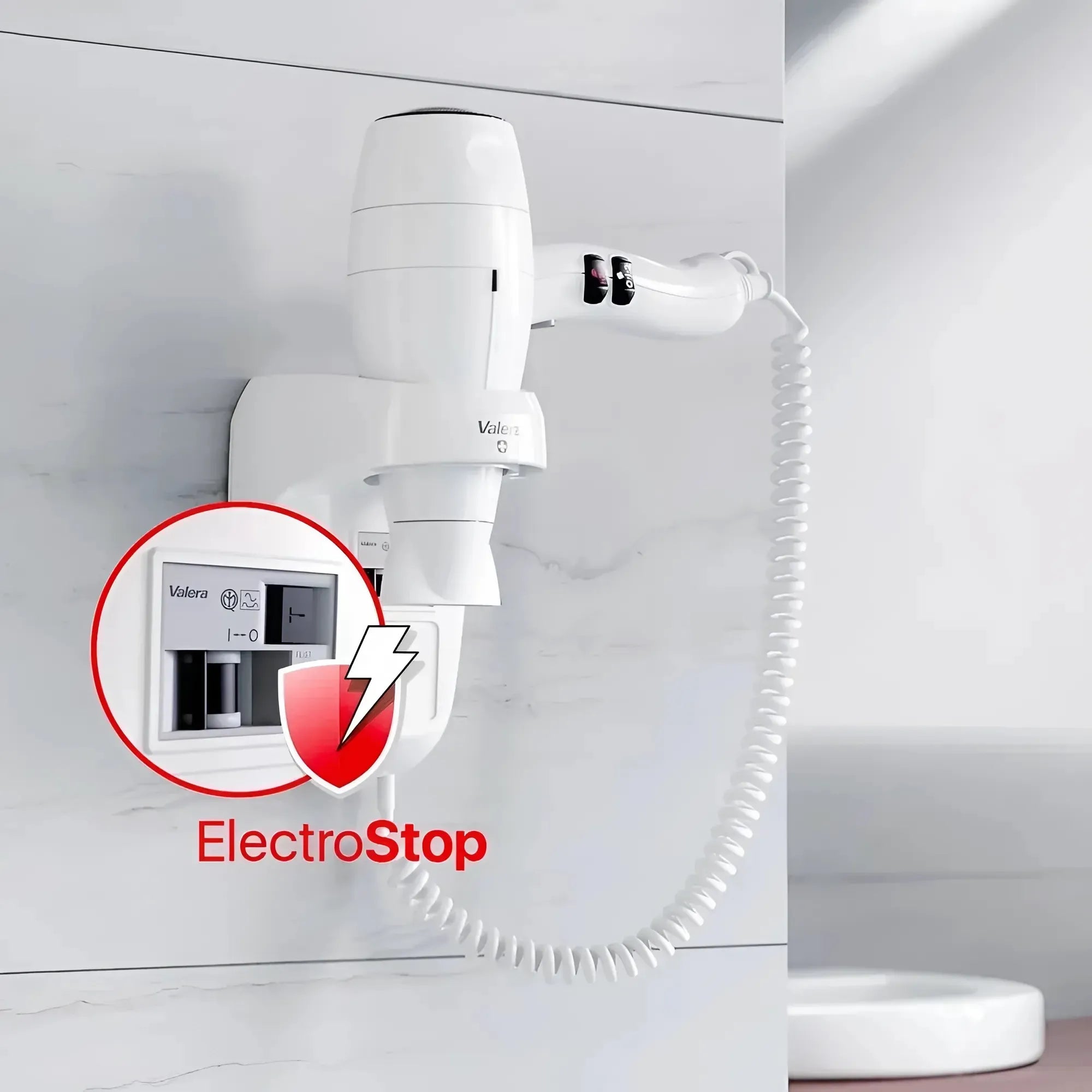 De ElectroStop aardlekschakelaar (RCD) biedt maximale bescherming tegen elektrische schokken door lekstroom