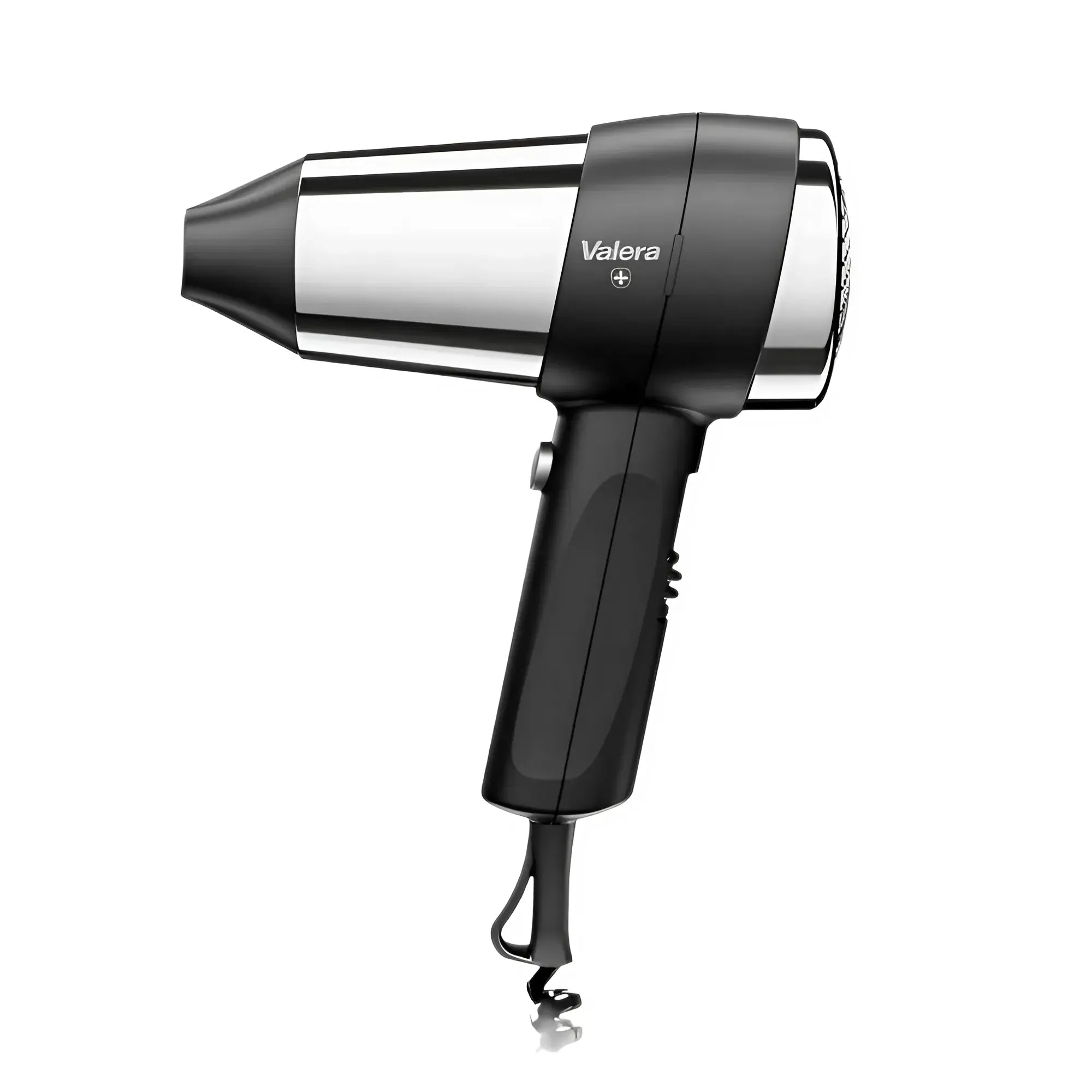 Haardroger Valera action 1200 push in zwart met chroom, energiezuinige 1200W föhn